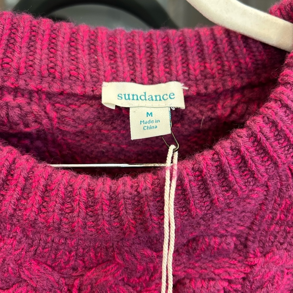 Sundance ombre Cable Knit Sweater like new size M EUC - Picture 2 of 4